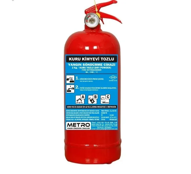 2 Kg Kuru Kimyevi Tozlu Yangın Söndürme Cihazı