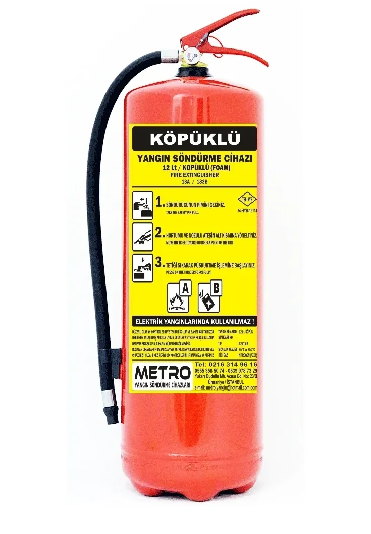 4 Kg Köpüklü Yangın Söndürme Cihazı